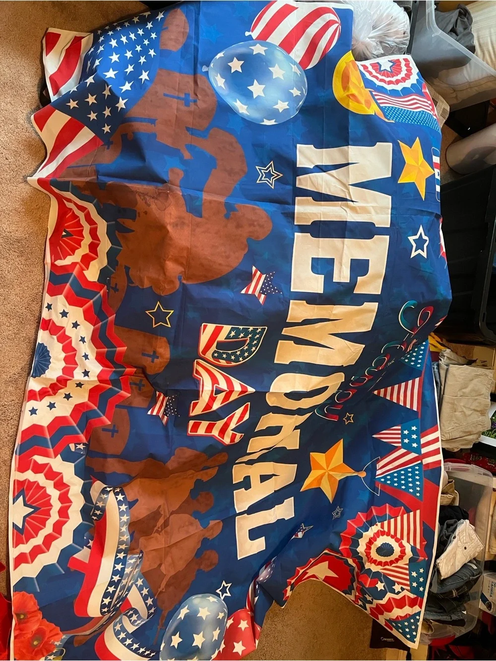 Memorial Day and July 4th decorations